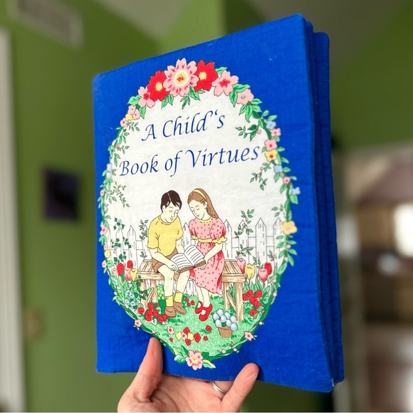 VTG Handmade Material Stitched Sewn Child's Virtues Life Lessons Soft Book Art - Picture 2 of 13
